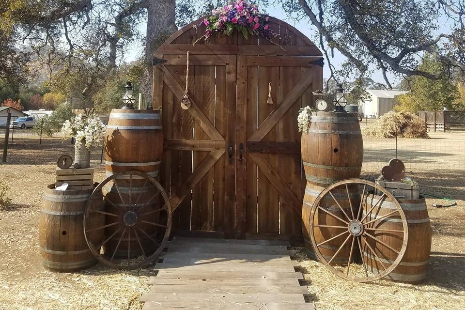 Barndoor with Walkway