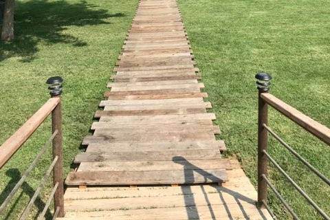Extended Wood Walkway