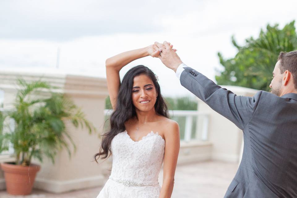 First dance twirls