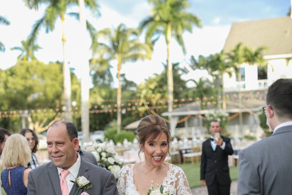Here comes the bride