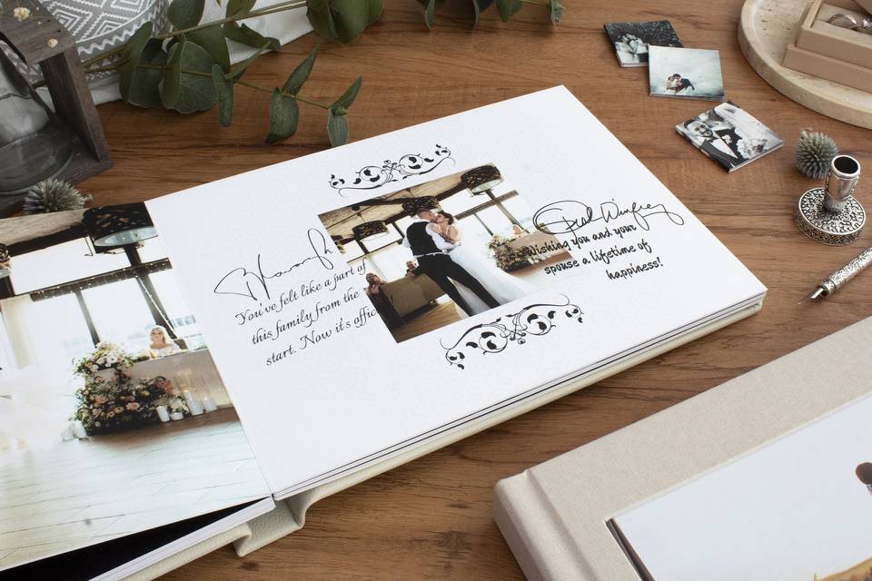 Wedding photo guest book