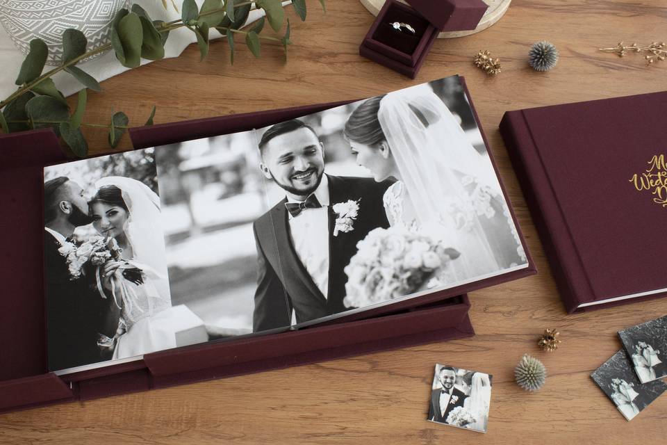 Wedding layflat photo album