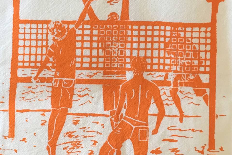 Volleyball towel design