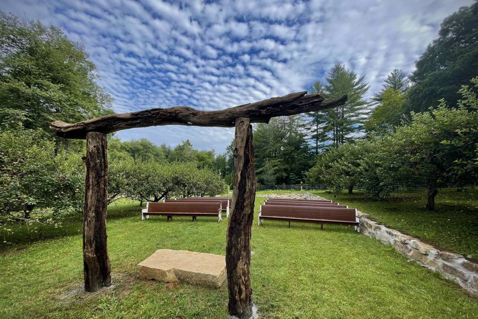 Apple Orchard Outdoor Chapel