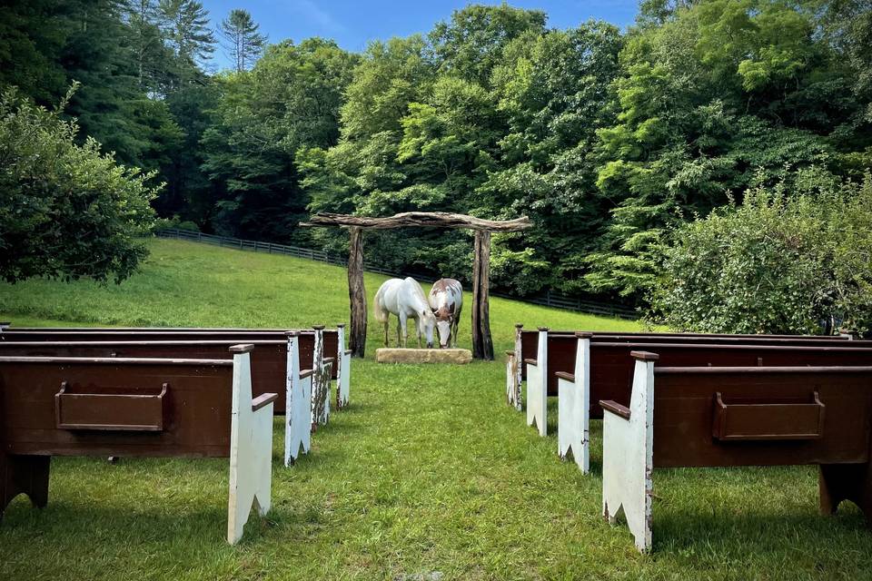 Apple Orchard Outdoor Chapel