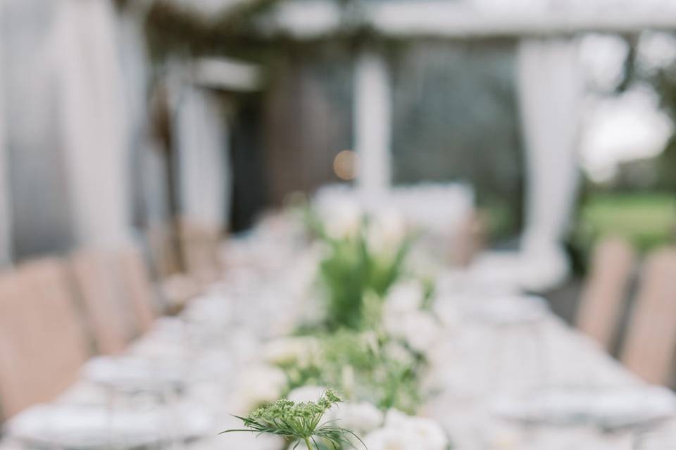 Table Runner Flowers Wedding