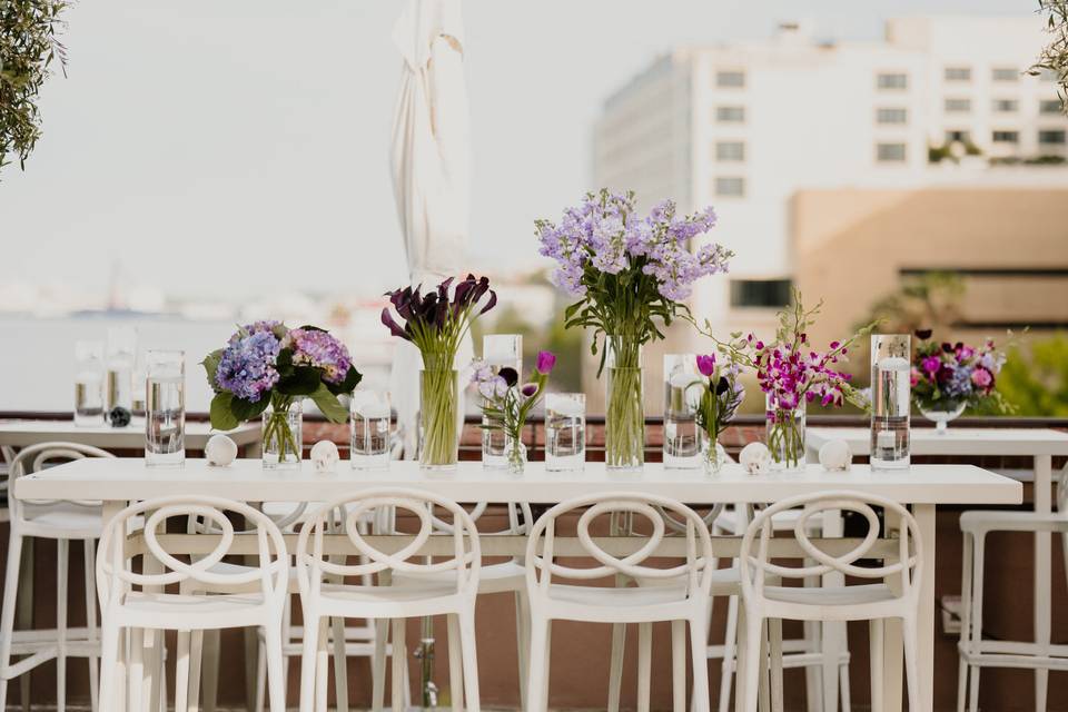 Jewel Tone Wedding Centerpiece