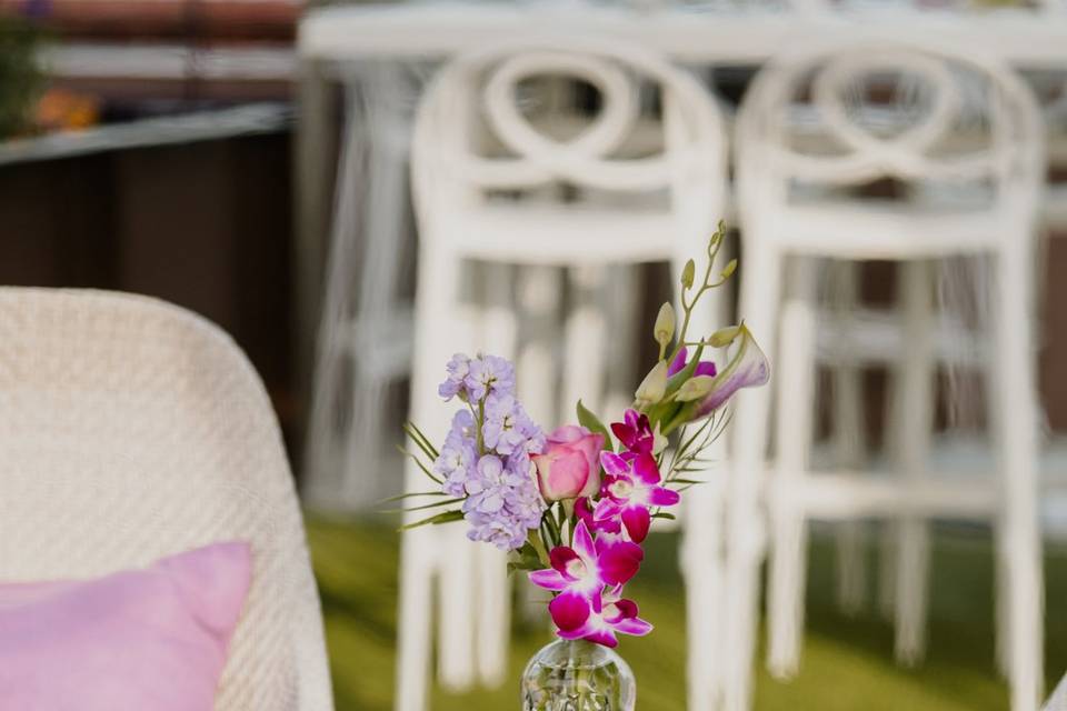 Jewel Tone Wedding Centerpiece