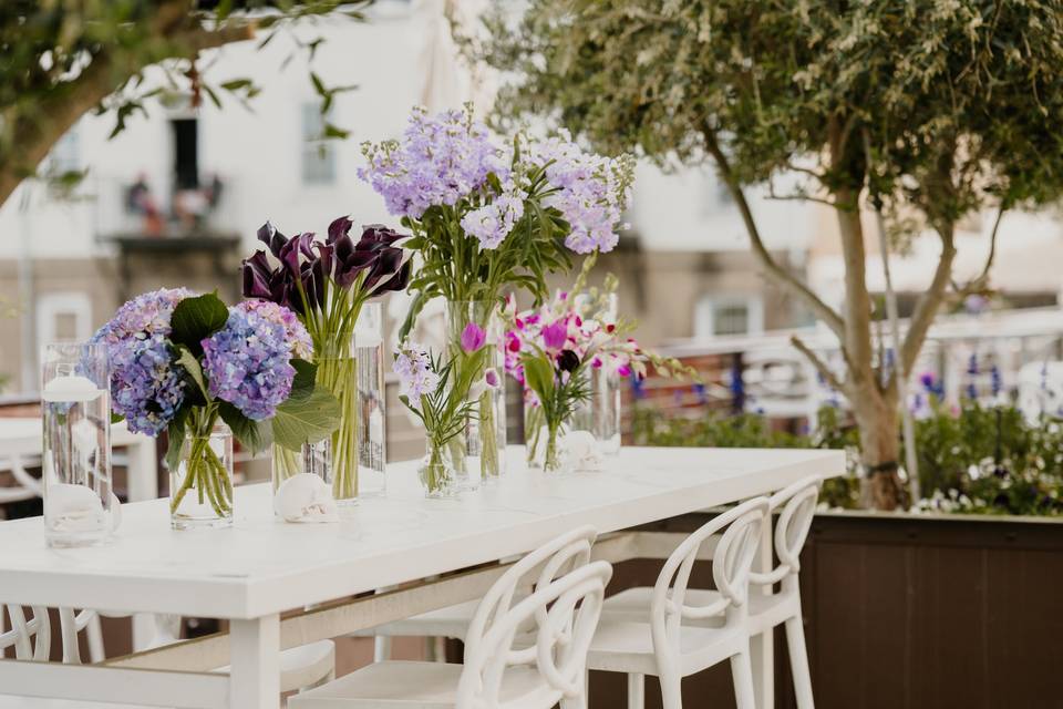 Jewel Tone Centerpieces