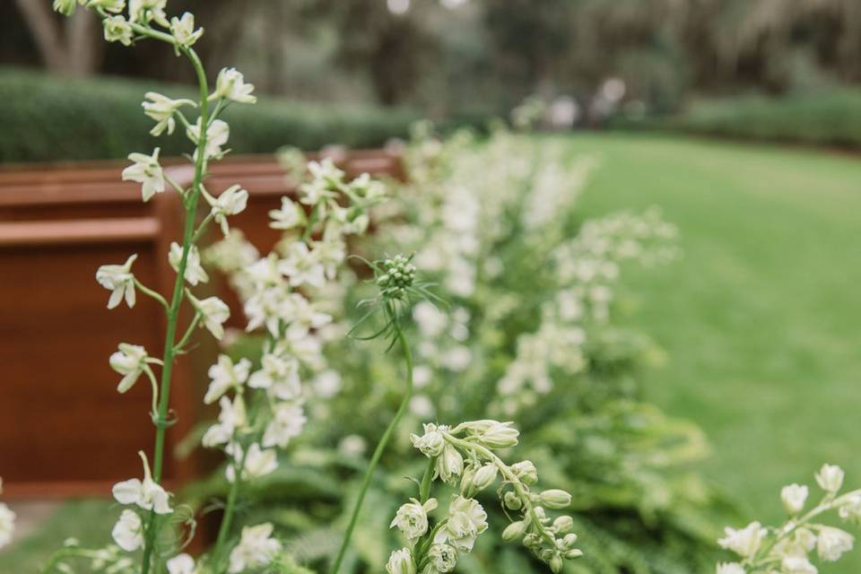 Ferns with Flowers Wedding