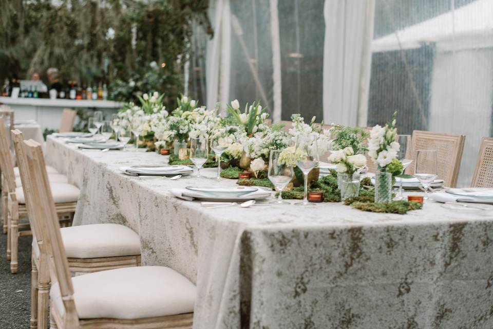 Coastal Wedding Table Scape