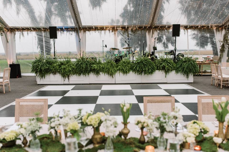 Dance Floor Tent Wedding Inspo