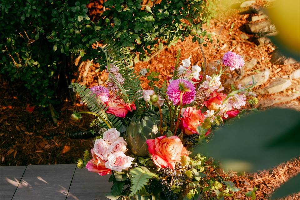 Bright Color Wedding Flowers