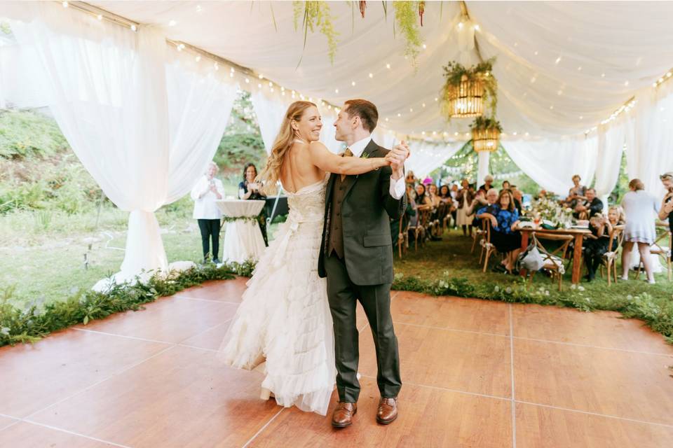 Floral Chandelier Wedding