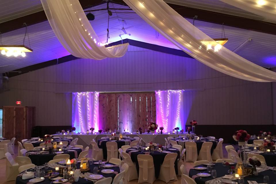 Head table lighting