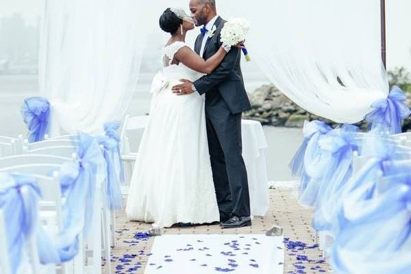 Blue themed Wedding Ceremony