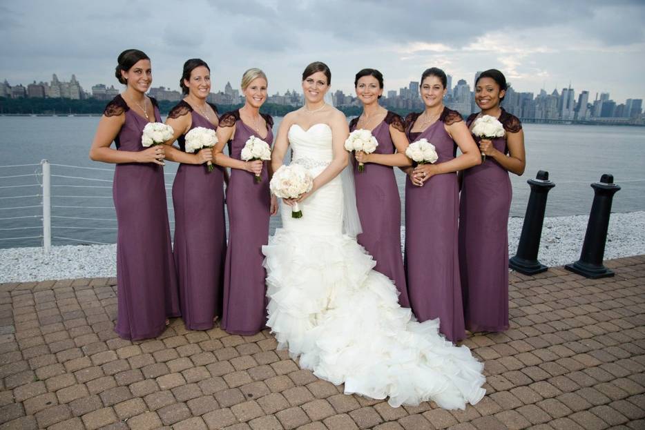 Bridal Party in Purple
