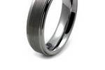 Stepped Edge Tungsten Band with satin center