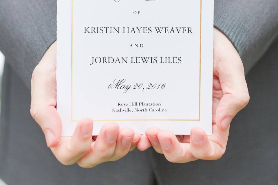 Wedding invitation