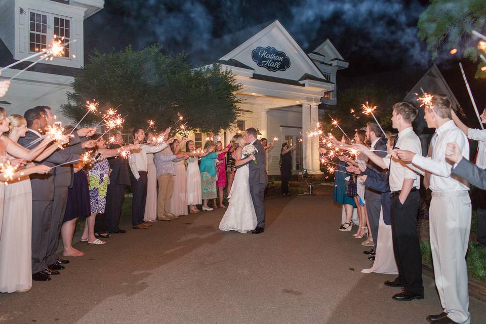 Sparkler celebration