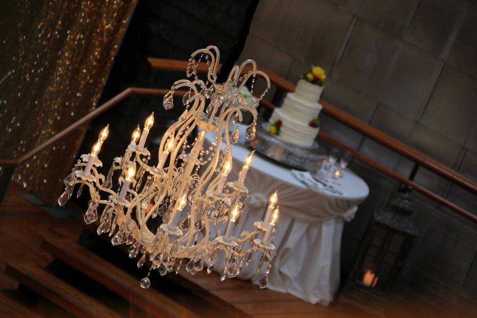 Candlelit chandelier