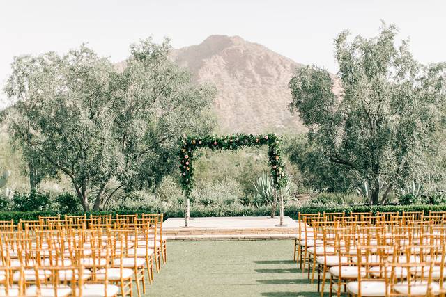 Wedding ceremony setting