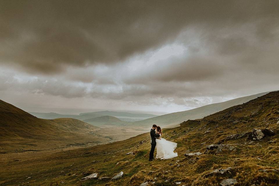 Ireland hills elopement