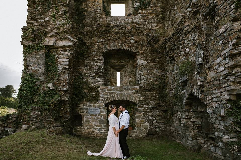 Castle ruins wedding