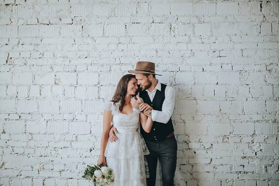Bide And Groom Portrait