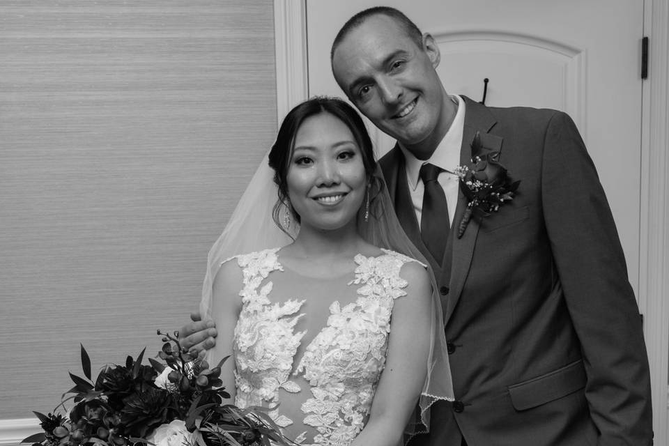 Bide And Groom Portrait