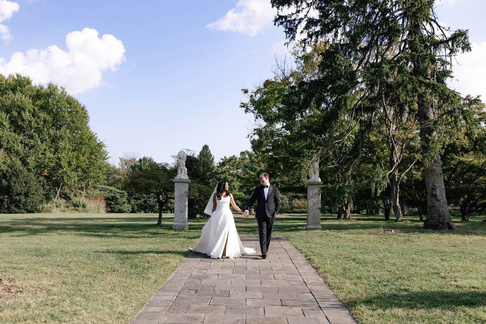 Bride and groom portraits