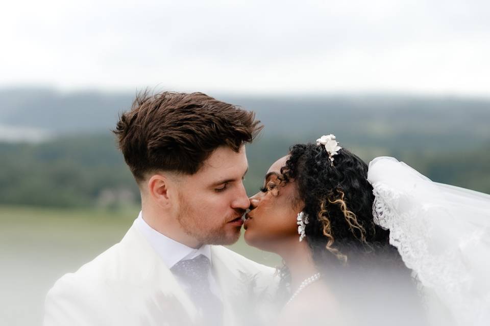 Romantic veil shots