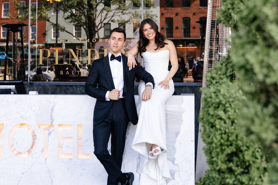 Classy wedding portraits