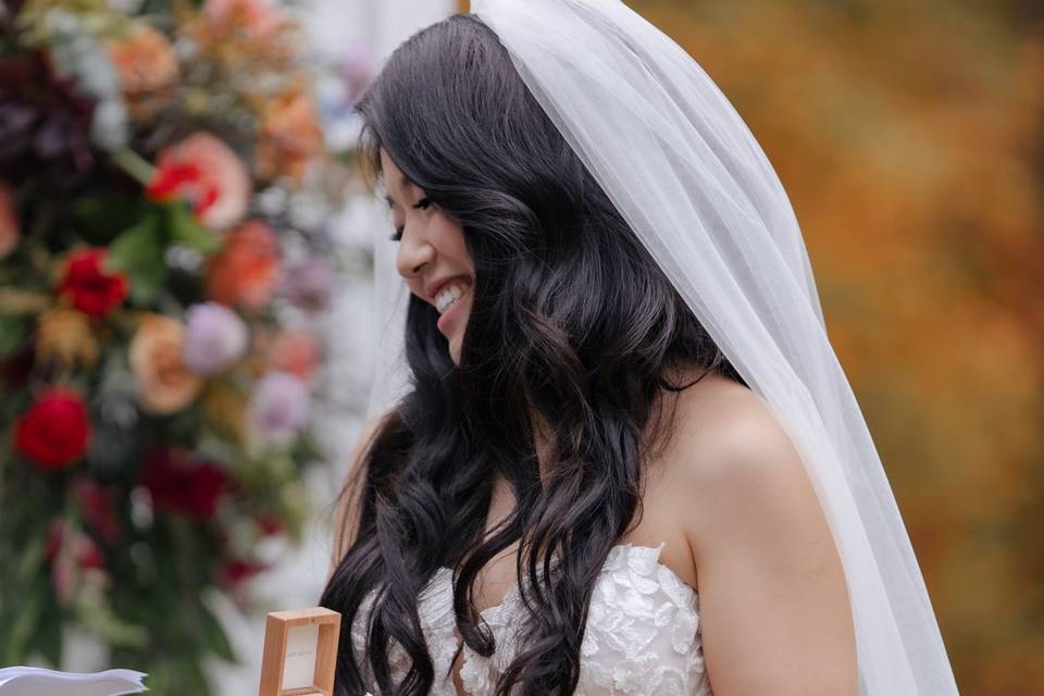 Ceremony photo ring exchange