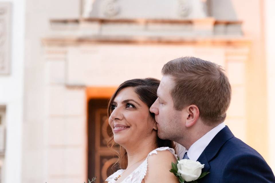 Classic bride and groom photo