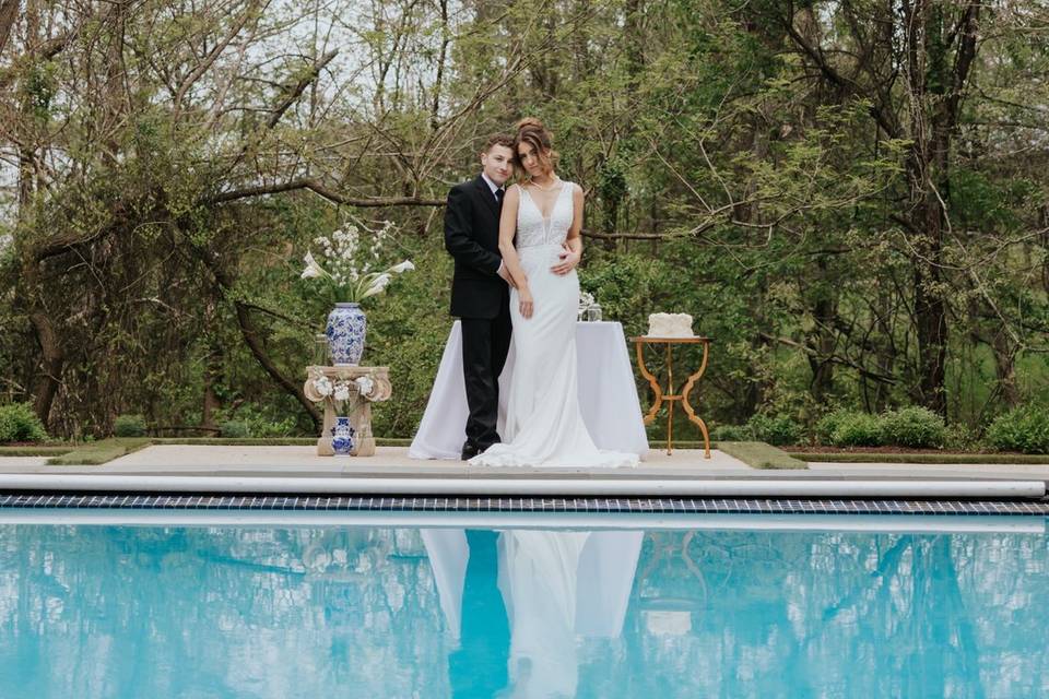 Classy wedding portrait