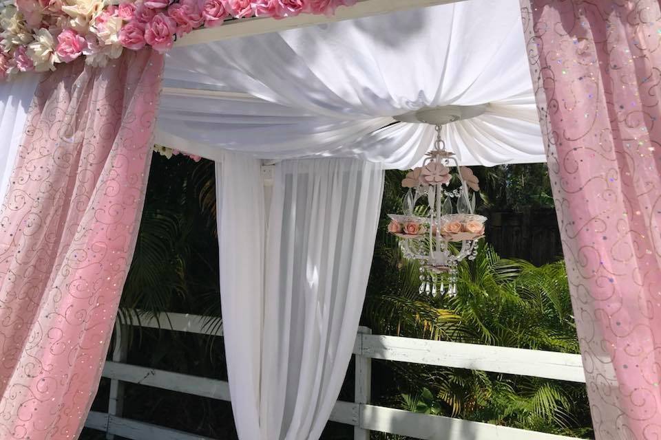 Outdoor ceremony canopy