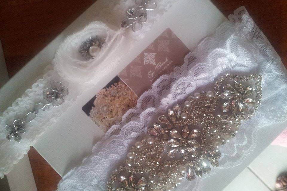 Luxury set of garters. Starting $35.00