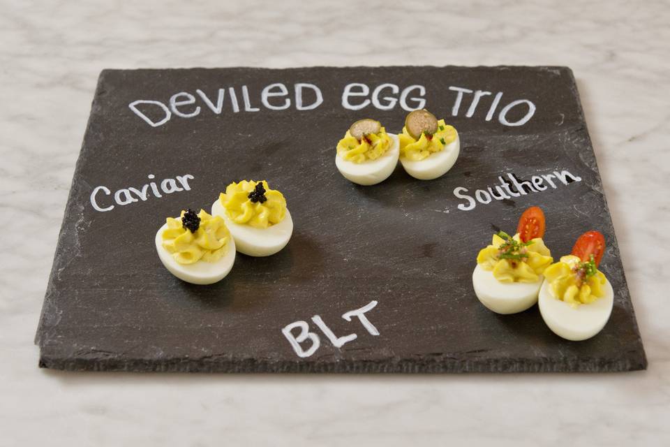 Deviled egg trio