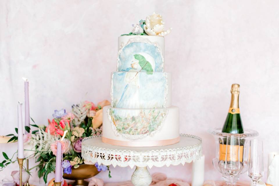 Monet Inspired Cake