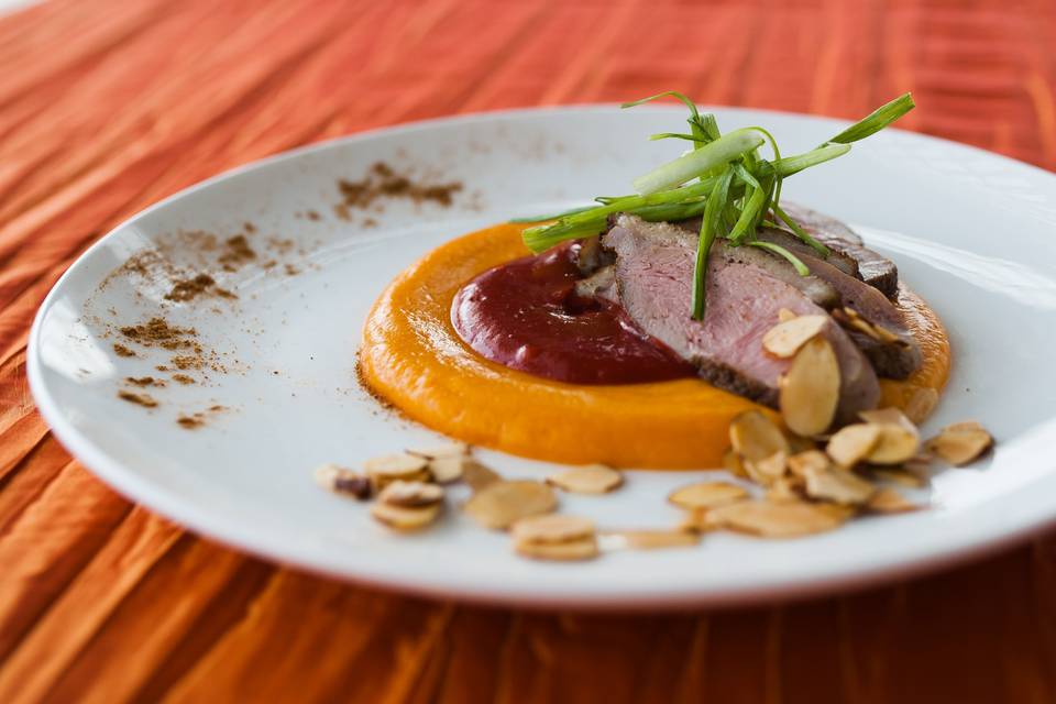 Duck with Sweet Potato & Beets