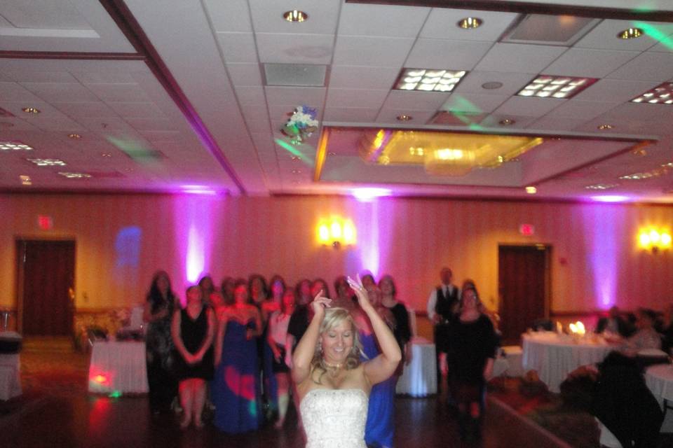 Bouquet toss