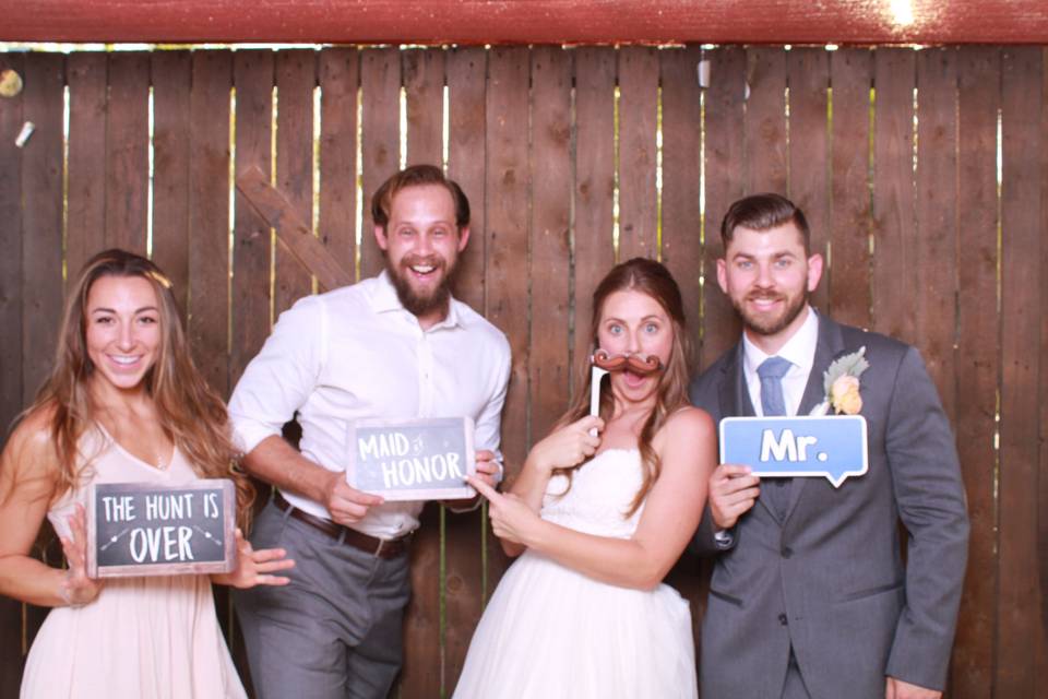 Photo booth signs and props