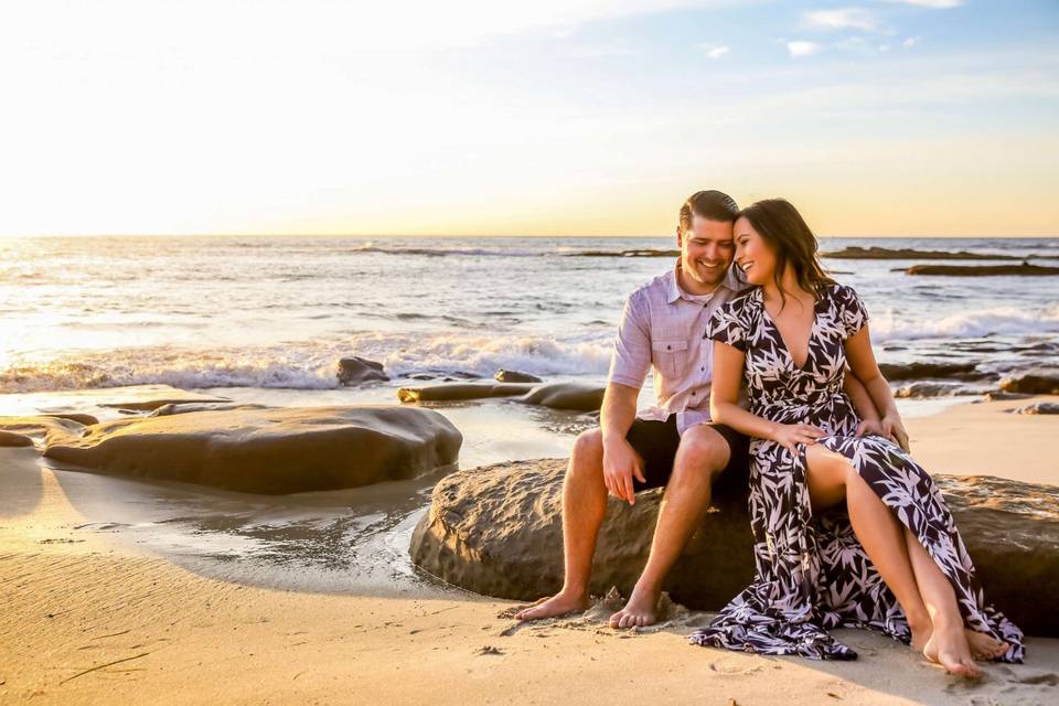 La Jolla Beach Engagement