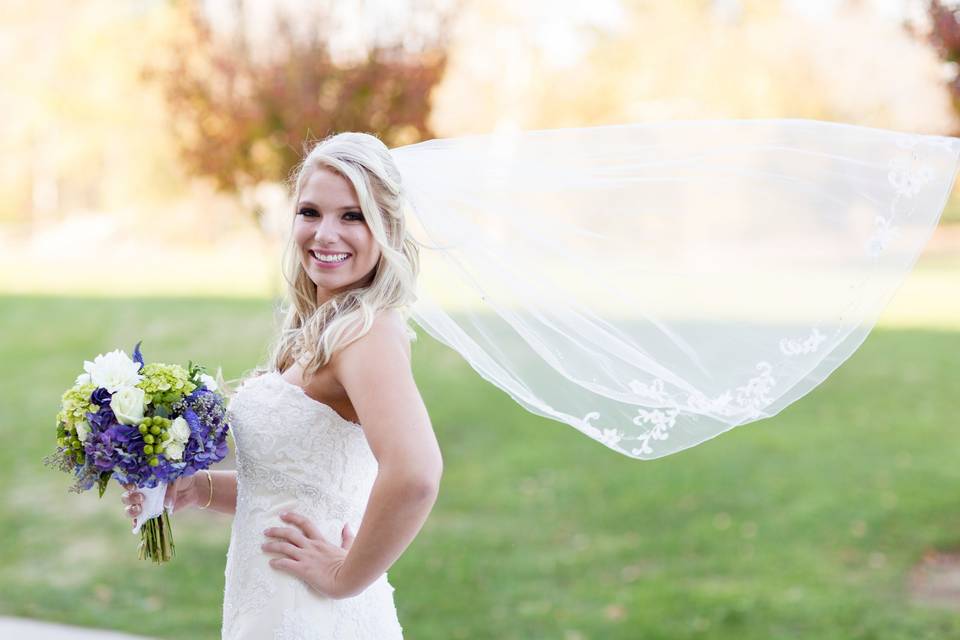 Happy bride