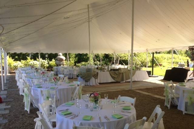 Outdoor reception area