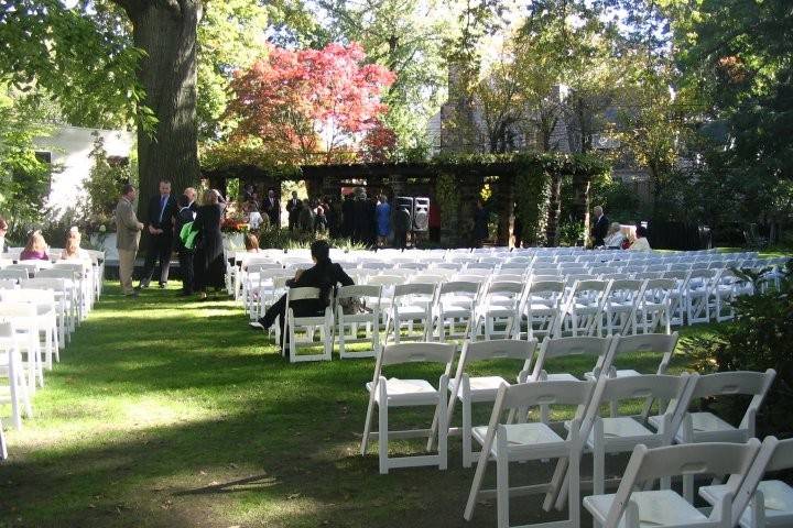 Outdoor wedding venue