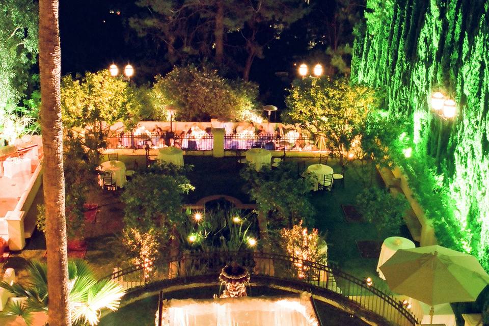 Chuppah and view