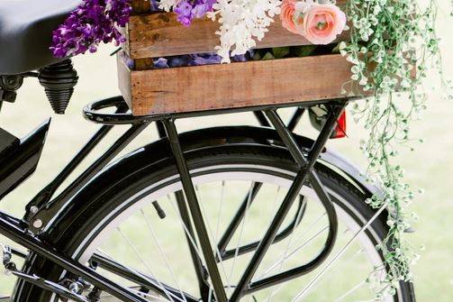 Bicycle flower box
