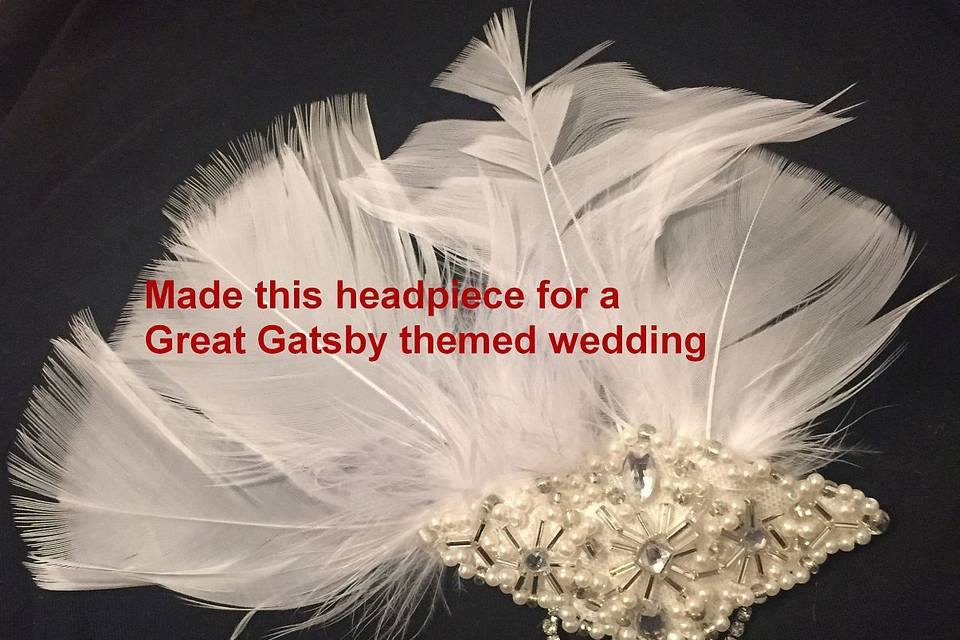 Great Gatsby theme headpiece